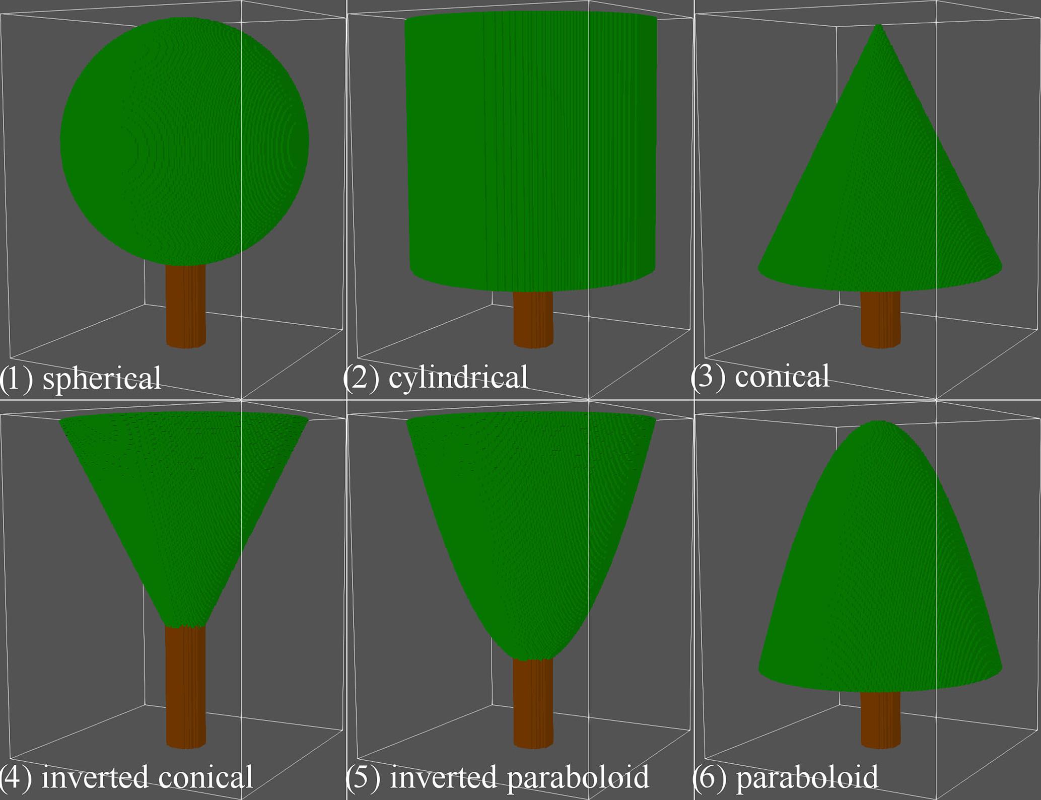 "Single tree shapes"